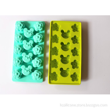 Flower & Michey Ice Cube Tray Candy Mold